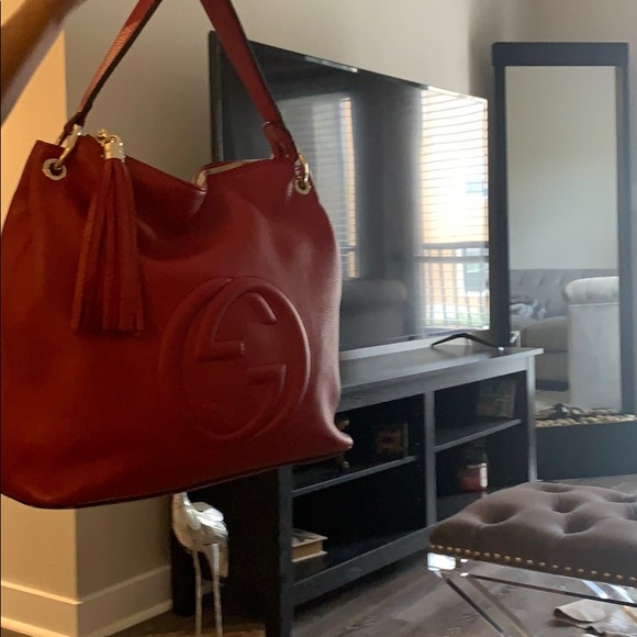 Red Gucci hobo bag - Picture 7 of 7